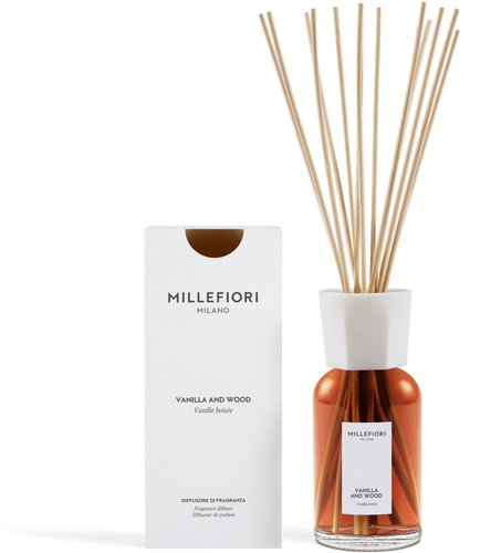 MILLEFIORI MILANO Vanilla & Wood 500 ml - Reed Diffuser - Main image