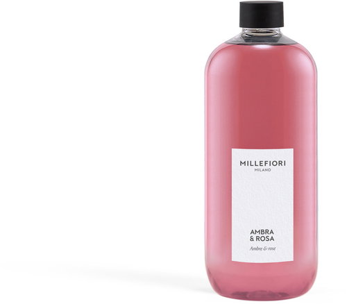 MILLEFIORI MILANO Ambra & Rosa refill 500 ml - Diffuser Refill - Main image
