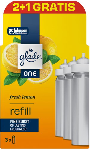 GLADE One Fresh Lemon náplň 3× 10 ml - Replacement Refill - Main image