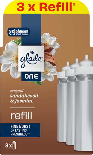 GLADE One Sensual Sandalwood & Jasmine Refill 3×10ml - Replacement Refill - Main image