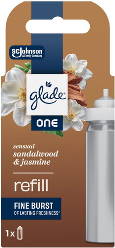 GLADE One Sensual Sandalwood & Jasmine Refill 10ml - Replacement Refill - Main image