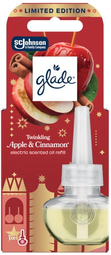 GLADE Electric Twinkling Apple&Cinnamon náplň 20 ml - Replacement Refill - Main image