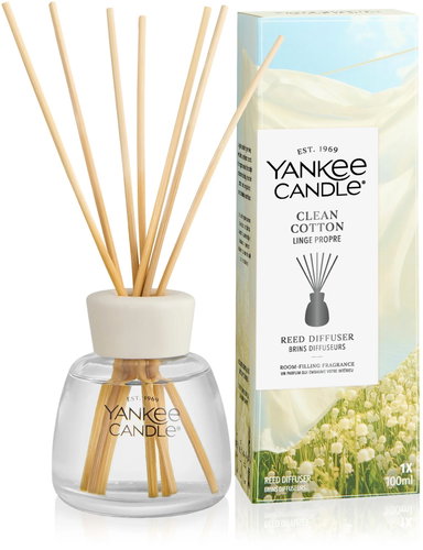 YANKEE CANDLE Clean Cotton 100 ml - Reed Diffuser - Main image