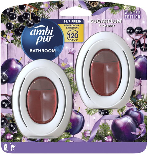 AMBI PUR Bathroom Sugarplum & Cherry X2 16 ml - Air Freshener - Main image
