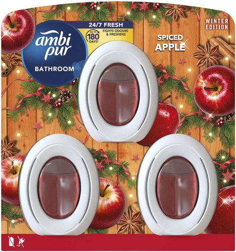 AMBI PUR Bathroom Apple & Cinnamon X3 24 ml - Air Freshener - Main image