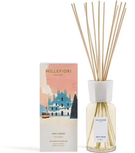 MILLEFIORI MILANO Gold & Spices 250ml - Reed Diffuser - Main image