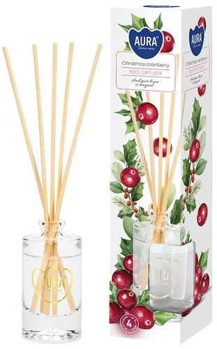 BISPOL Aura Christmas Cranberry 45ml - Reed Diffuser - Main image