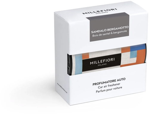 MILLEFIORI MILANO Icon Textil, Sandalo Bergamotto - Car Air Freshener - Main image