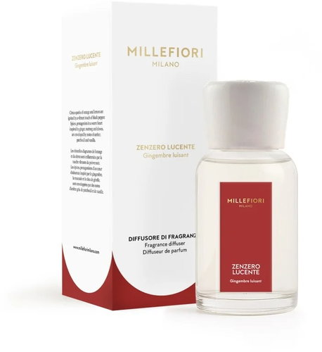 MILLEFIORI MILANO Zenzero Lucente 250ml - Reed Diffuser - Main image