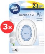 AMBI PUR Bathroom Cotton Flower 3× 75 ml - Osviežovač vzduchu
