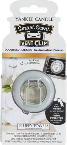 YANKEE CANDLE Fluffy Towels Vent Clip 4ml - Car Air Freshener - Main image