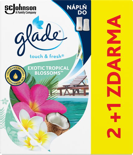 Lot de 12 - Glade Touch & Fresh Recharge Exotic Tropical Blossom