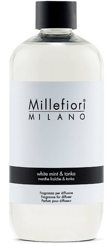 MILLEFIORI MILANO White Mint & Tonka Refill 500ml - Diffuser Refill - Main image