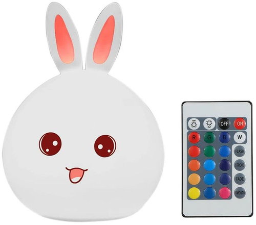 Verk 24073 RGB night light touch rabbit USB 1200 mAh with remote control - Night Light - Main image