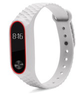 Xiaomi Structured dual-colour replacement wristband for Mi Band 2 Colour: Grey-Red MIBAN - Watch Strap