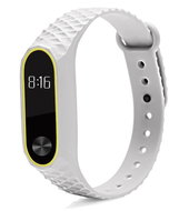 Xiaomi Structured dual-colour replacement wristband for Mi Band 2 Colour: Grey-Yellow MIBANDC - Watch Strap