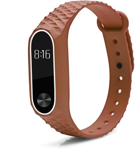 Xiaomi Structured dual-colour replacement wristband for Mi Band 2 Colour: Brown-White MIBANDC - Watch Strap - Main image