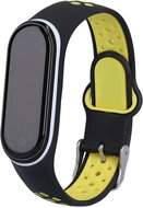 Xiaomi EF replacement wristband for Mi Band 3/4 Color: Black-Yellow-White MIBANDCZX00324 - Watch Strap