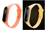 Xiaomi Glow in the Dark replacement wristband for Mi Band 3/4 Wristband colour: Orange MIBANDCZX0035 - Watch Strap