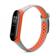 Xiaomi PTL replacement bracelet for Mi Band 3/4 Color: Grey-Orange MIBANDCZX00395 - Watch Strap