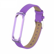 Xiaomi Leather strap with metal case for Mi Band 4 Color: Purple-Purple case MIB - Watch Strap
