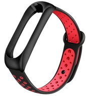 Xiaomi Stainless replacement wristband for Mi Band 3/4 Color: Black-Red (Black Late) MIB - Watch Strap