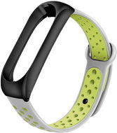 Xiaomi Stainless replacement bracelet for Mi Band 3/4 Color: Grey-Green (Black case) MIBA - Watch Strap