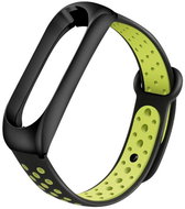 Xiaomi Stainless replacement bracelet for Mi Band 3/4 Color: Black-Green (Black poudro) MIBA - Watch Strap