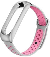 Xiaomi Stainless replacement bracelet for Mi Band 3/4 Color: Grey-Pink (Silver case) M - Watch Strap