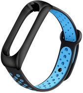 Xiaomi Stainless replacement bracelet for Mi Band 3/4 Color: Black-Blue (Black case) MIBA - Watch Strap