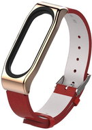 Xiaomi Leather strap for Mi Band 3/4 Color: Red-Gold MIBANDCZX00585 - Watch Strap