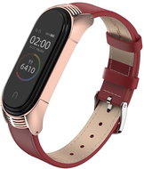Xiaomi TFM Leather strap replacement bracelet for Mi Band 3/4 Color: Red MIBANDCZX00643 - Watch Strap