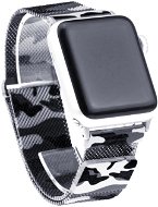 HappyLife Milanese tension magnetic for Apple Watch 42/44mm Color: Camouflage black and white - Watch Strap