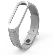 HappyLife DBP replacement bracelet for Mi Band 3/4 Color: Grey-White MIBANDCZX00871 - Watch Strap