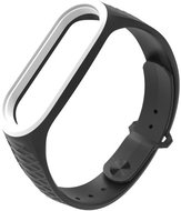 HappyLife DBP replacement bracelet for Mi Band 3/4 Color: Black and White MIBANDCZX00865 - Watch Strap