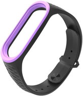 HappyLife DBP replacement bracelet for Mi Band 3/4 Color: Black-Purple MIBANDCZX00870 - Watch Strap