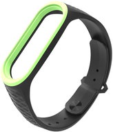 HappyLife DBP replacement bracelet for Mi Band 3/4 Color: black - green-yellow - Watch Strap