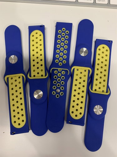 HappyLife ABS Spare strap 20mm Colour: Blue-Yellow MIBANDCZX00914 - Watch Strap - Main image