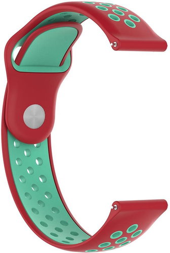 HappyLife ABS Replacement strap 20mm Colour: Red-Green MIBANDCZX00921 - Watch Strap - Main image