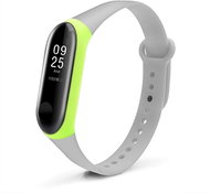 TL Dual colour wristband for Xiaomi Mi band 3/4 Color: Grey-Green MIBANDCZX00945 - Watch Strap
