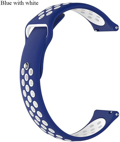 HappyLife ABS Replacement strap 22mm Colour: Dark Blue-White MIBANDCZX00983 - Watch Strap - Main image