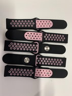 HappyLife ABS Replacement strap 22mm Color: Black-Pink MIBANDCZX00974 - Watch Strap