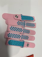 HappyLife ABS Replacement strap 22mm Color: Pink-Green MIBANDCZX00981 - Watch Strap