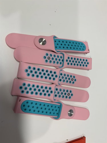 HappyLife ABS Replacement strap 22mm Color: Pink-Green MIBANDCZX00981 - Watch Strap - Main image