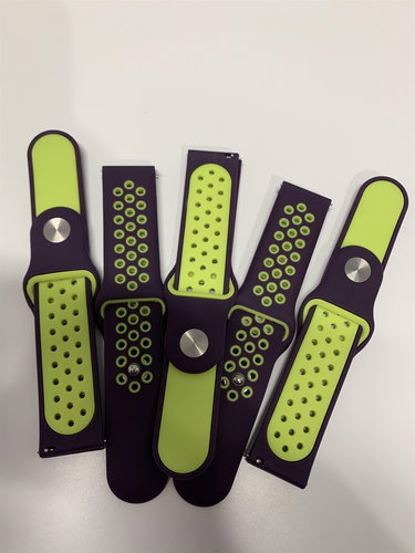 HappyLife ABS Replacement strap 22mm Colour: Purple-Green MIBANDCZX00979 - Watch Strap - Main image