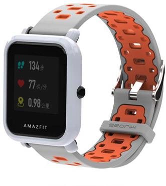 HappyLife SPM replacement strap 22mm Colour: Grey-Orange MIBANDCZX01007 - Watch Strap - Main image