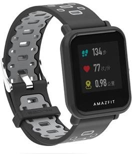HappyLife SPM replacement strap 22mm Colour: Black-Grey MIBANDCZX01004 - Watch Strap - Main image