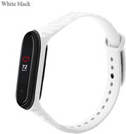 Structured two-tone bracelet for Mi Band 3/4 Color: White-Black MIBANDCZX01065 - Watch Strap