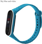 Structured two-tone bracelet for Mi Band 3/4 Color: Sky Blue-White MIBANDCZX01071 - Watch Strap