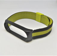 HappyLife Milanese tug coloured for Mi Band 3 Color: Black-Yellow-Green MIBANDCZX01091 - Watch Strap